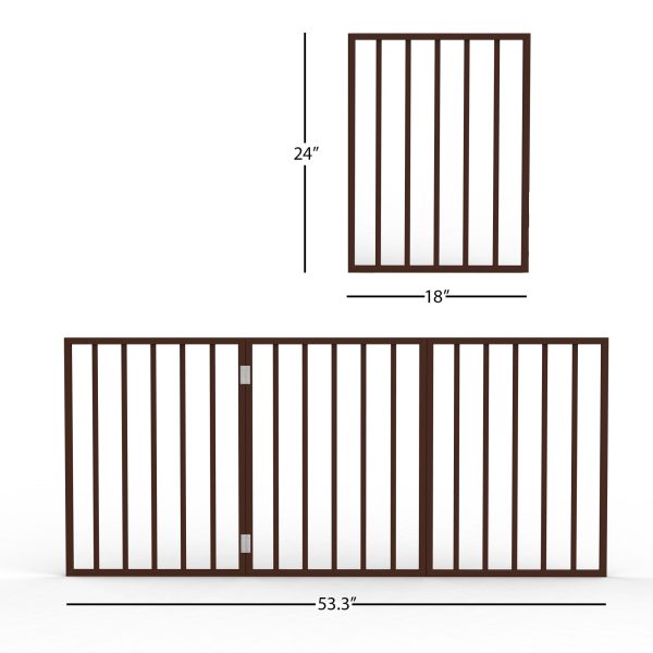 3 Panel Indoor Foldable Dog Fence - Image 4