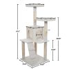 Cat Tree 6 feet tall white cat tower - Image 6