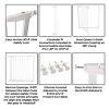 White walk-through pet door - Image 4